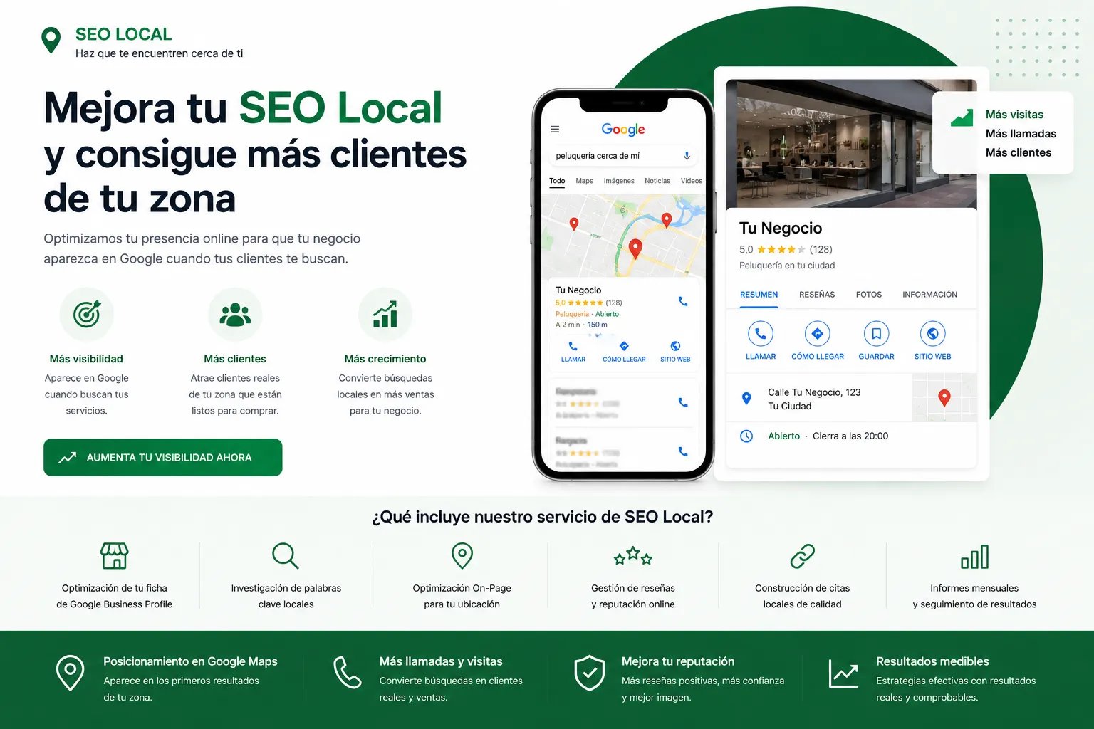 Optimización de SEO local en Google Maps para un negocio de Málaga